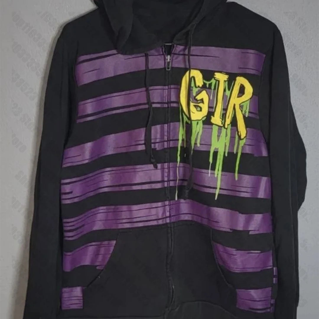 Fashion Y2K style Sweatshirt Hoodie Gothic design Street Sweatshirt Hoodie Emo Girls' Gothic Punk Cool Sweatshirt Hoodie 2000s - Matrix Studios