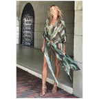 BIKINI Women Beach Dress Cover-Ups Long Stylish Tie Dye Open Front Beach Outfits Bathing Suit - Matrix Studios