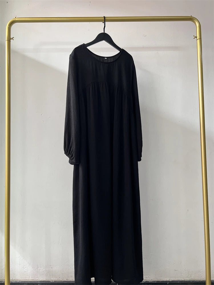 Eid Plain Modest Khimar Abaya Dubai 2024 Muslim Islam Arabic Palestine Abayas For Women Kaftan Dress Caftan Robe Femme Musulmane - Matrix-studios.com