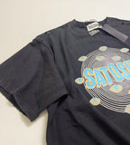 Classic Letter Print Summer Basics Tees Cotton SATOSHI Tshirt Hiphop Street Washed Black Holes Round Neck Short Sleeve Men Women - Matrix-studios.com