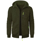 New Streetwear Men's Long Sleeve Sweatshirts for Men Zipper Hooded Oversize Winter Warm Jacket Coat Outdoor Tracksuit Men - Matrix Studios