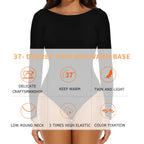 Women's Round Collar Elastic Bodysuit Long Sleeve Jumpsuit Shapewear Shaper Lady Sexy New Female Warm Clothes Autumn Winter - Matrix Studios