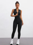 Back-Hollowed-Out Mesh One-Piece Yoga Dress Feminine Hip-Lifting Exercise One-Piece Long Pants Fitness Fashion clothing - Matrix Studios