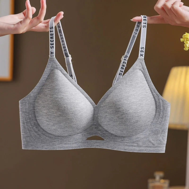 Sexy Seamless Women's Underwear, Wire-free, Hollow, Comfortable, Breathable, Push-up Sports Bra For Women, Thin Section - Matrix Studios