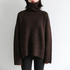 CHIC VEN Korean Women's Sweater Loose Turtleneck Sweaters Warm Solid Pullover Knitwear Basic Female Tops Autumn Winter 2022 - Matrix Studios