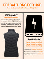 Smart Heated Vest for Women,27/21/2 Zone Warmth, 4 Controls,3 Heat Levels to 50Celsius Max for Winter Commuting/Holiday Presents - Matrix Studios