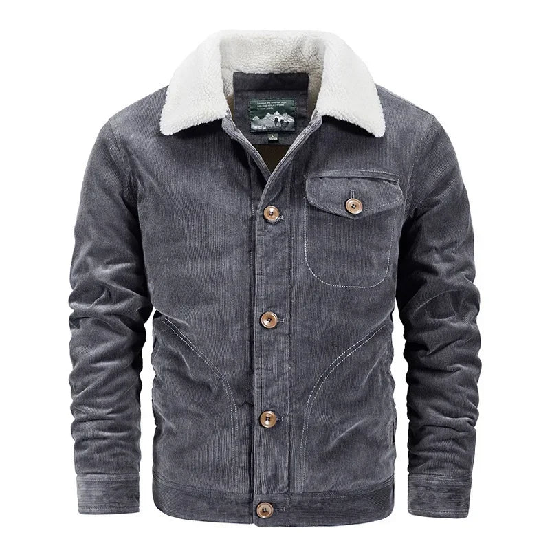 Men Corduroy Winter Coats Slim Down Jackets Warm Parkas Casual Jaquetas New Fashion Male Thicker Outwear Winer Jackets Size 6XL - Matrix Studios