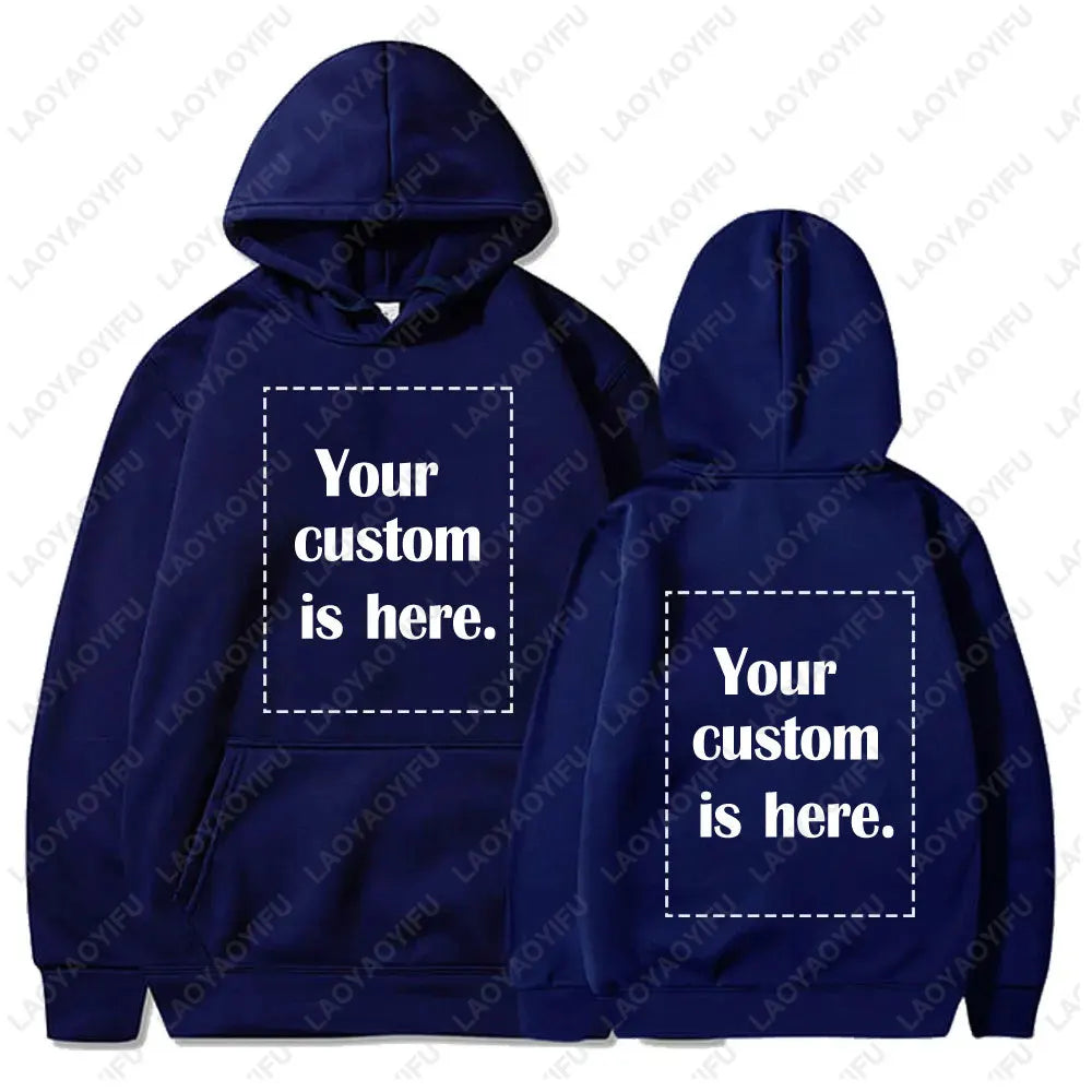 2026 Student Casual Custom Printed Text DIY Hoodie Customized Personalized Hoody Custom Hoodies Text Sweatshirt Clothes - Matrix Studios
