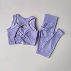2PCS Sports Bra Women's Set Professional Fitness Tank Top Bra Shockproof Running Leggings Yoga Suit Beautiful Back Bra Clothing - Matrix-studios.com
