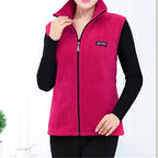 Polar Fleece Coat For Women's Vest Autumn Sleeveless Vests For Women Jacket Fashion Zipper Casual Waistcoat Female - Matrix Studios