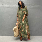 Women's Beach Kaftan Dresses Half Sleeve Caftan Swimsuit Plus Size Bathing Suit Cover Ups - Matrix Studios