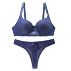2025 New Sexy Bra Set Sexy Thong BCDE Push Up Women's Underwear Panties Blue Red Pink Beige White Black Lingerie - Matrix-studios.com