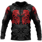 Mens Hoodies Vikings eagle Tattoo Fashion Animal pattern 3D Printed Style Casual Harajuku Hip Hop Pullover Oversized Sudaderas - Matrix Studios