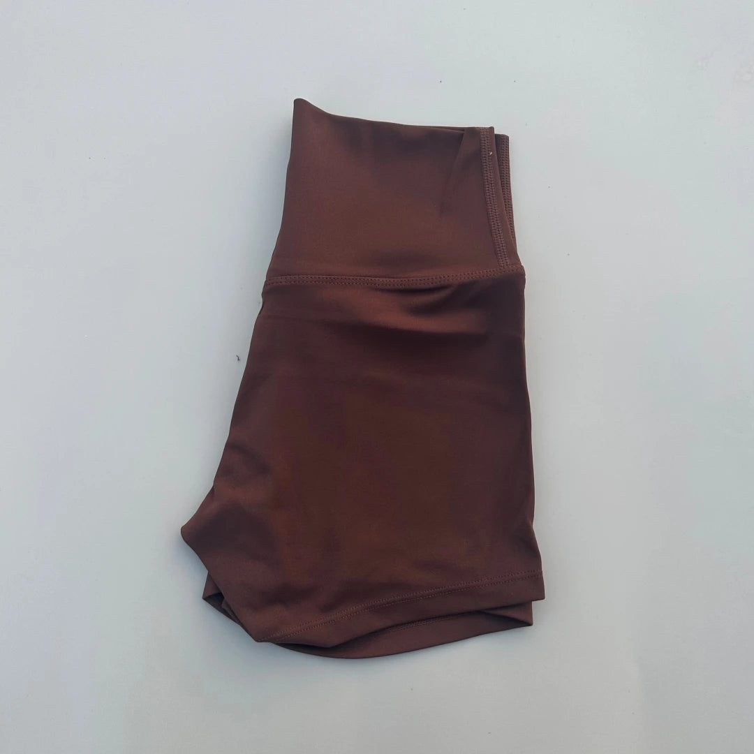 Sexy Solid Color High Waist Athletic Yoga Short Leg Cycling Women Fitness Sport Short Comprehensive Training Jogging Squat Proof - Matrix Studios