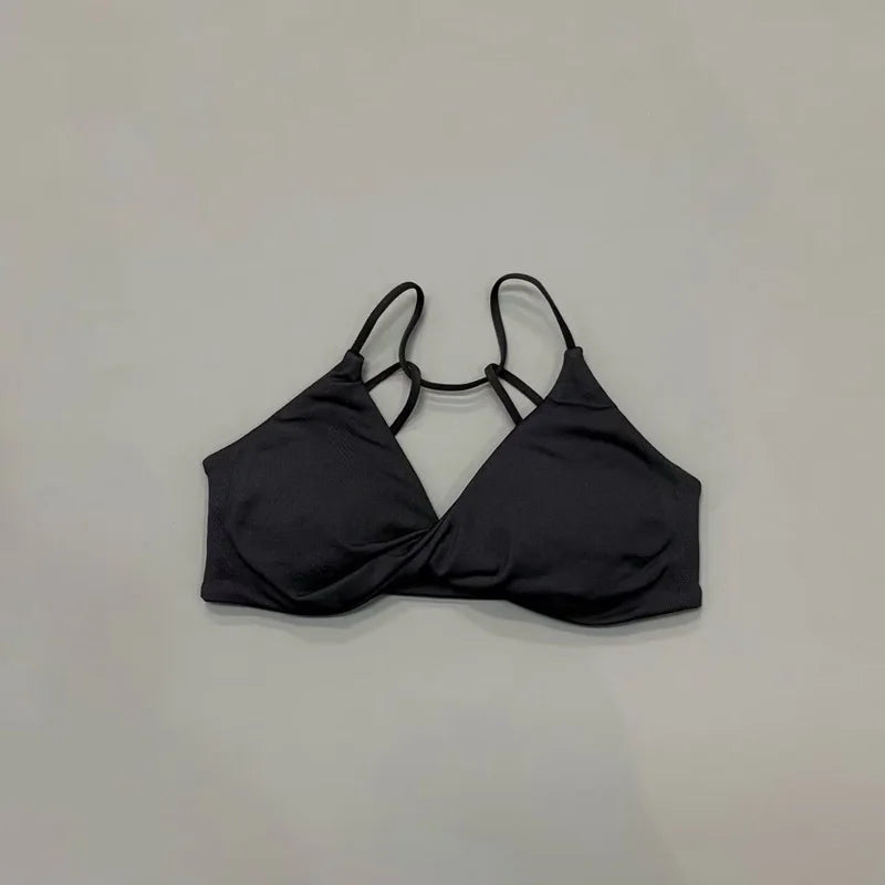 HISTELLO Vision Sports Bra Women Yoga Underwear Gym Running Exercise Backless Bra High Support Active Wear Fitness Workout Top - Matrix Studios