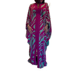 Ramadan Muslim fashion new vacation beach cape cardigan 3D digital printing casual Middle East Dubai robe women's clothing - Matrix-studios.com