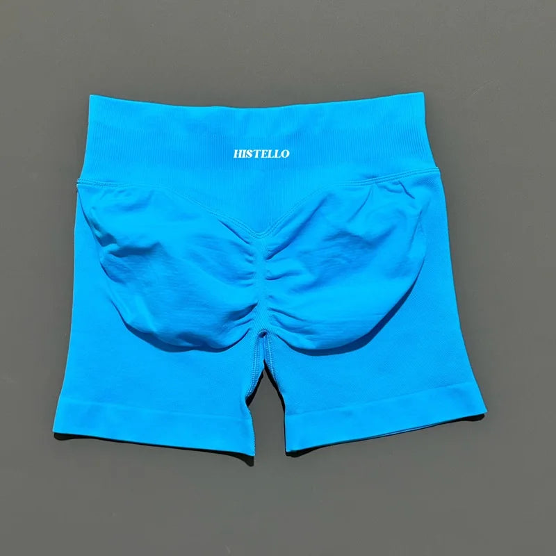 HISTELLO Impact Shorts Df Substitute High Waist Women Yoga Workout Shorts Seamless Leggings Stretch Fitness Gym Running Shorts - Matrix Studios
