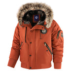 New Winter Men Hooded Fur Collar Down Jackets Male Outwear Casual Fleece Parkas Warm Coats Good Quality Men Slim Fit Jackets 3XL - Matrix Studios