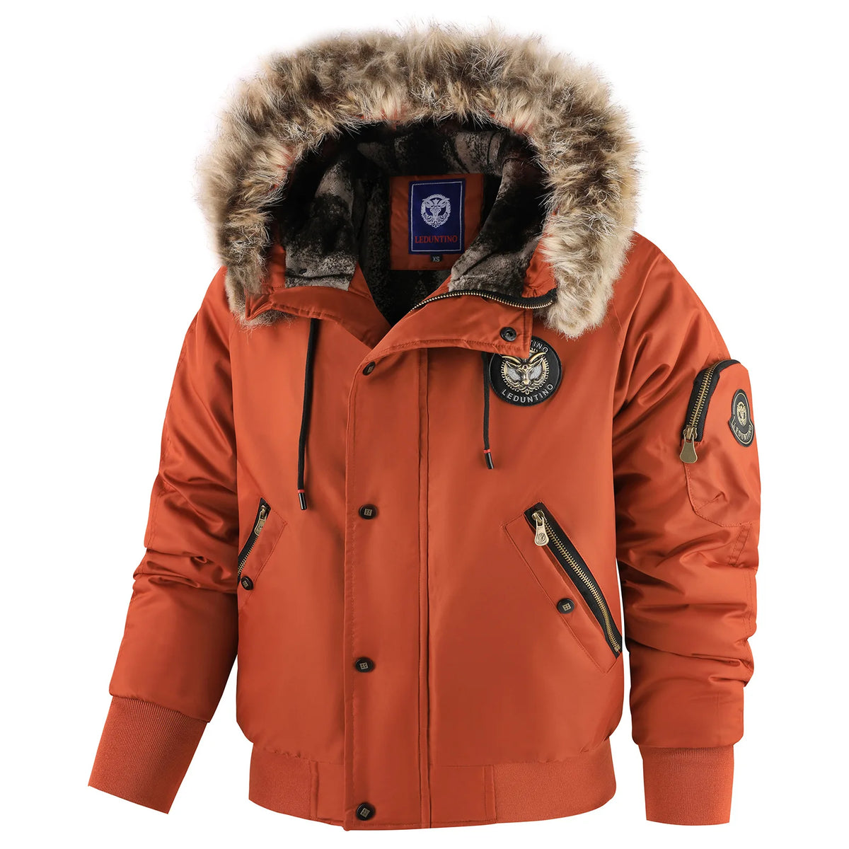 New Winter Men Hooded Fur Collar Down Jackets Male Outwear Casual Fleece Parkas Warm Coats Good Quality Men Slim Fit Jackets 3XL - Matrix Studios