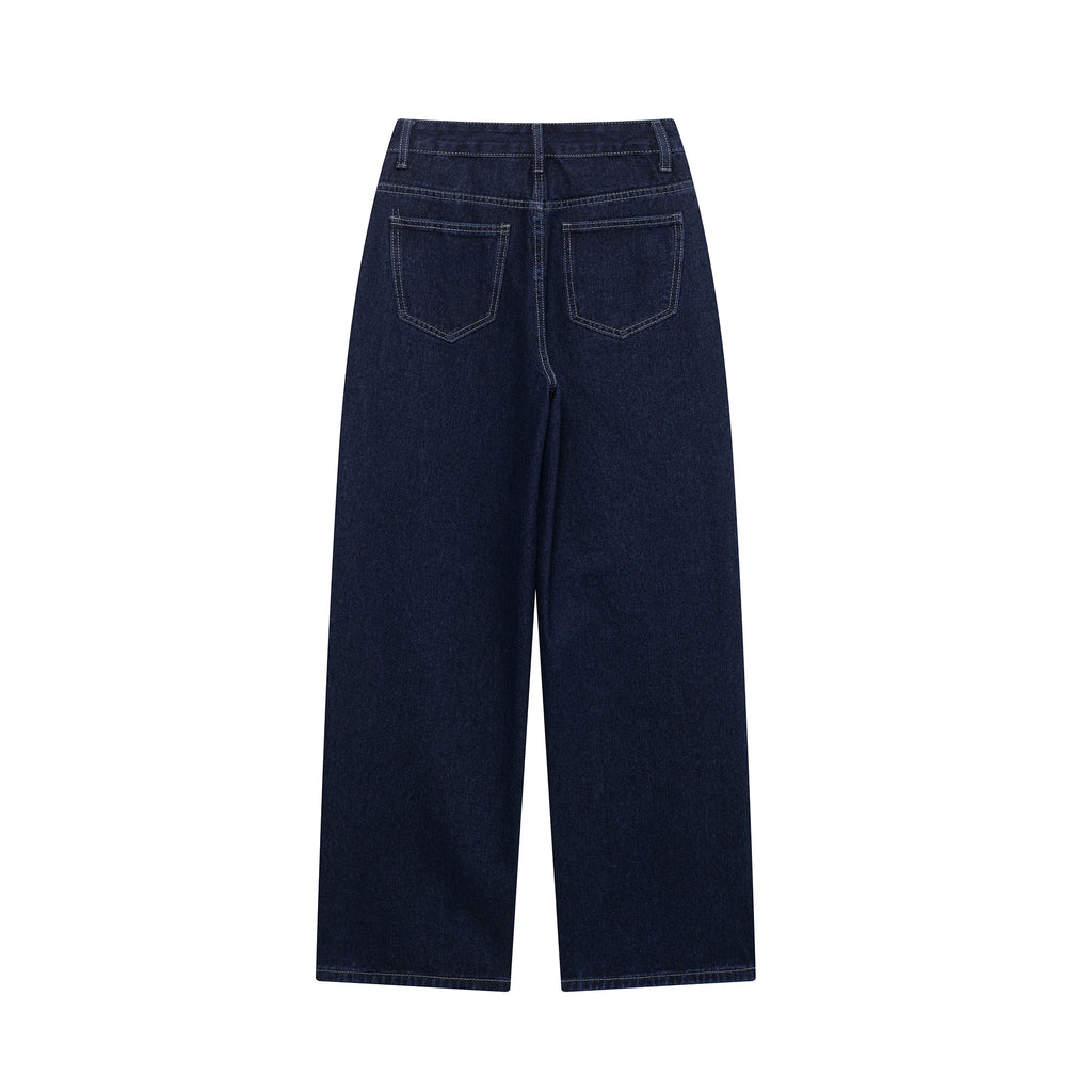 DUOPERI Women Fashion 2 Pieces Sets With Belt Denim  Jackets & Vintage Front Zipper Jeans Trousers Feamle Chic Lady Pants Sets - Matrix-studios.com