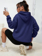 Solid Color Casual Hoodie For Female Pocket Creative Hoody All-Match Street Clothes Womens Fleece Unisex Pullovers - Matrix Studios
