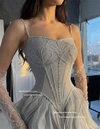Xijun Luxury Long Evening Dresses Ruffles Beads Formal Dubai Prom Dresses Ruched Sweetheart A-Line Prom Gowns Women Customized - Matrix Studios