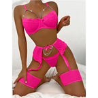 Lingerie Underwear Bras Sets Lace Garter Lingerie Women Intimates 2024 Underwire Bra And Panty Thongs Ladies Underwear Set - Matrix-studios.com