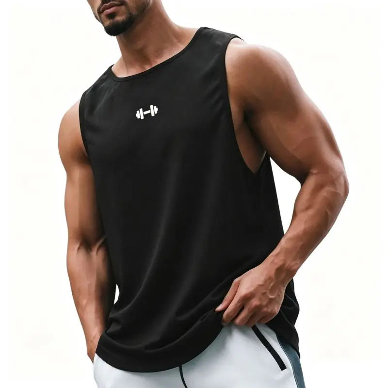 Summer Men's Gym Tank Top Fitness Training Clothing Quick-drying Loose Bodybuilding Sleeveless Shirt Men Fashion Basketball Vest - Matrix Studios
