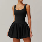 2024 New Women Yoga Jumpsuit Set Sexy Anti Glare One-Piece Jumpsuit Dance Ballet Sports Dress Gym Push up Running Tennis Sports - Matrix-studios.com