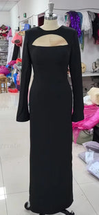 Customized Mermaid Black Prom Dresses France Long Sleeves Formal Evening Dresses Women Wedding Party Gowns Vestidos De Noche - Matrix-studios.com