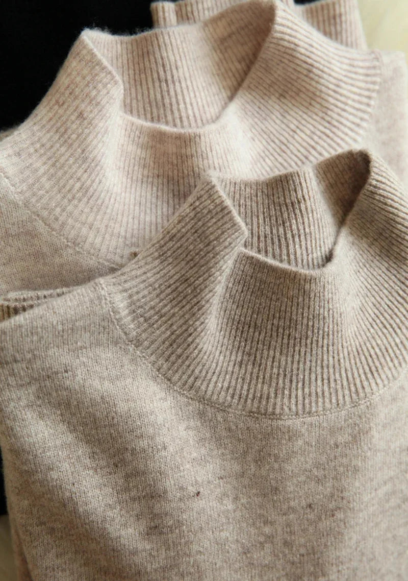 Autumn Winter chic Bottom Sweaters Women Fashion Turtleneck Pullover Slim Long Sleeve Knitted Jumpers Soft Warm Pull Femme Top - Matrix Studios
