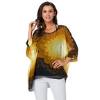 Women Blouses Plus Size Clothing Summer 2021 Novelty Bohemian Shirts Blusas Femininas Bohemian Style Women's Chiffon Tops Tees - Matrix-studios.com