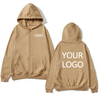 DIY Personalised customised logo, men's street hoodie, zip front sports sweatshirt, women's casual knitted hoodie, couple's gift - Matrix Studios