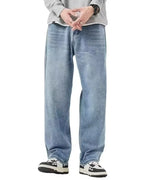 Men's Denim Pants Vintage Washing Wide Leg Loose Jeans Casual Straight American Style  Street Men Trousers Four Seasons New 2026 - Matrix Studios