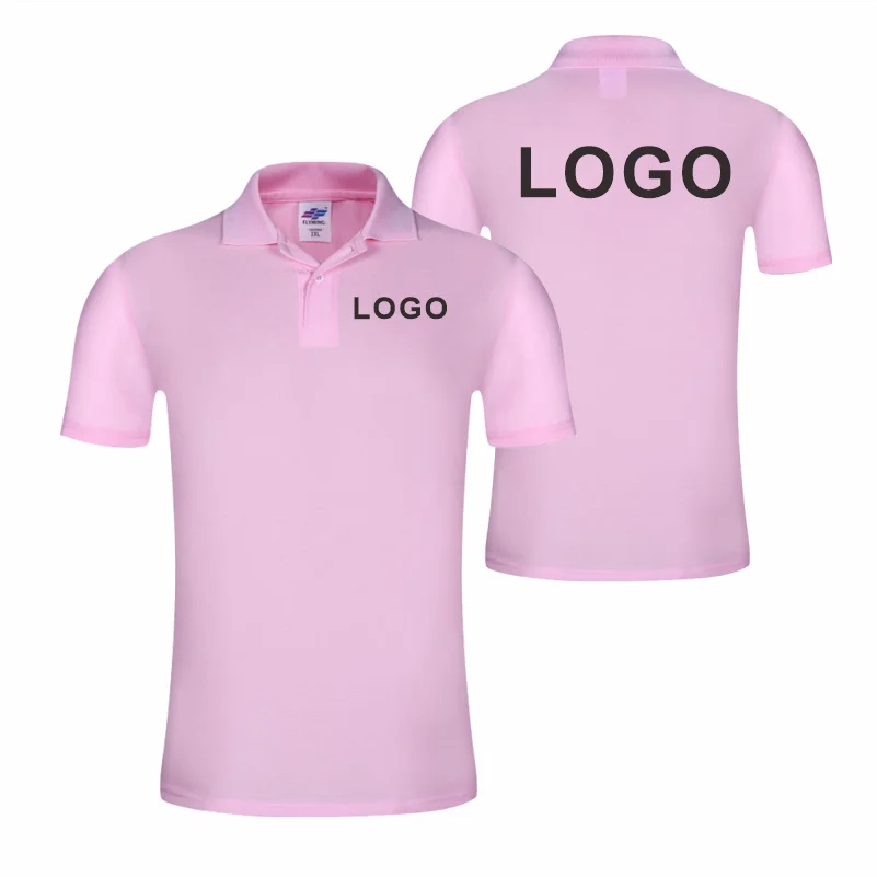 Customized Logo Breathable Polo Shirt Casual Company Group Clothing Lapel Short Sleeve Polo Shirts Work Clothes Print Embroidery - Matrix-studios.com