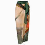 2026 New Sexy Print Retro Swimwear Beach Dress Cover Up Long Skirts Skirt Party Outfits Swimsuit Beachwear - Matrix Studios
