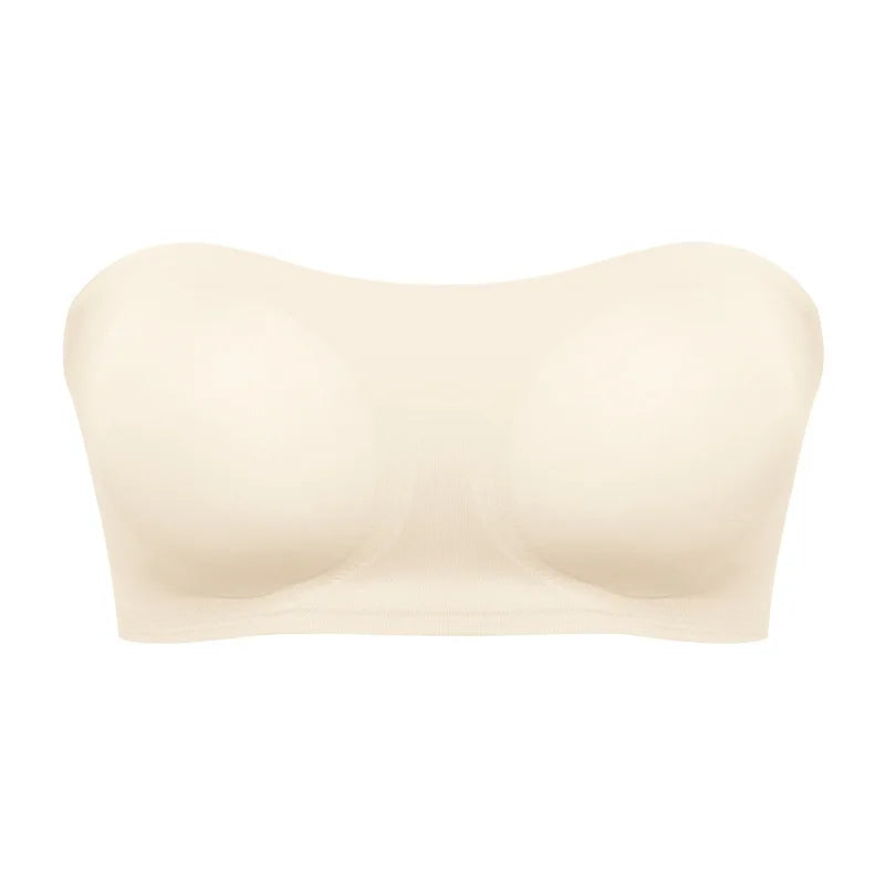 Women's Strapless Bra Sexy Hollow Backless Magic Bandage Seamless One-piece Underwear Wedding Invisible Slip-proof Brassiere - Matrix Studios