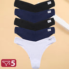 5PCS/Set Cotton Lingerie Panties Sexy Underwear Women Briefs Tangas Female Underpants Pantys Thong Panties Bikini Solid 13 Color - Matrix Studios