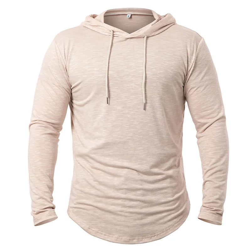 Men's Lightweight Athletic Hoodies Long Sleeve Workout Sport Hooded Shirt Casual Gym Running Jogger Shirt Pullover Sweatshirt - Matrix Studios