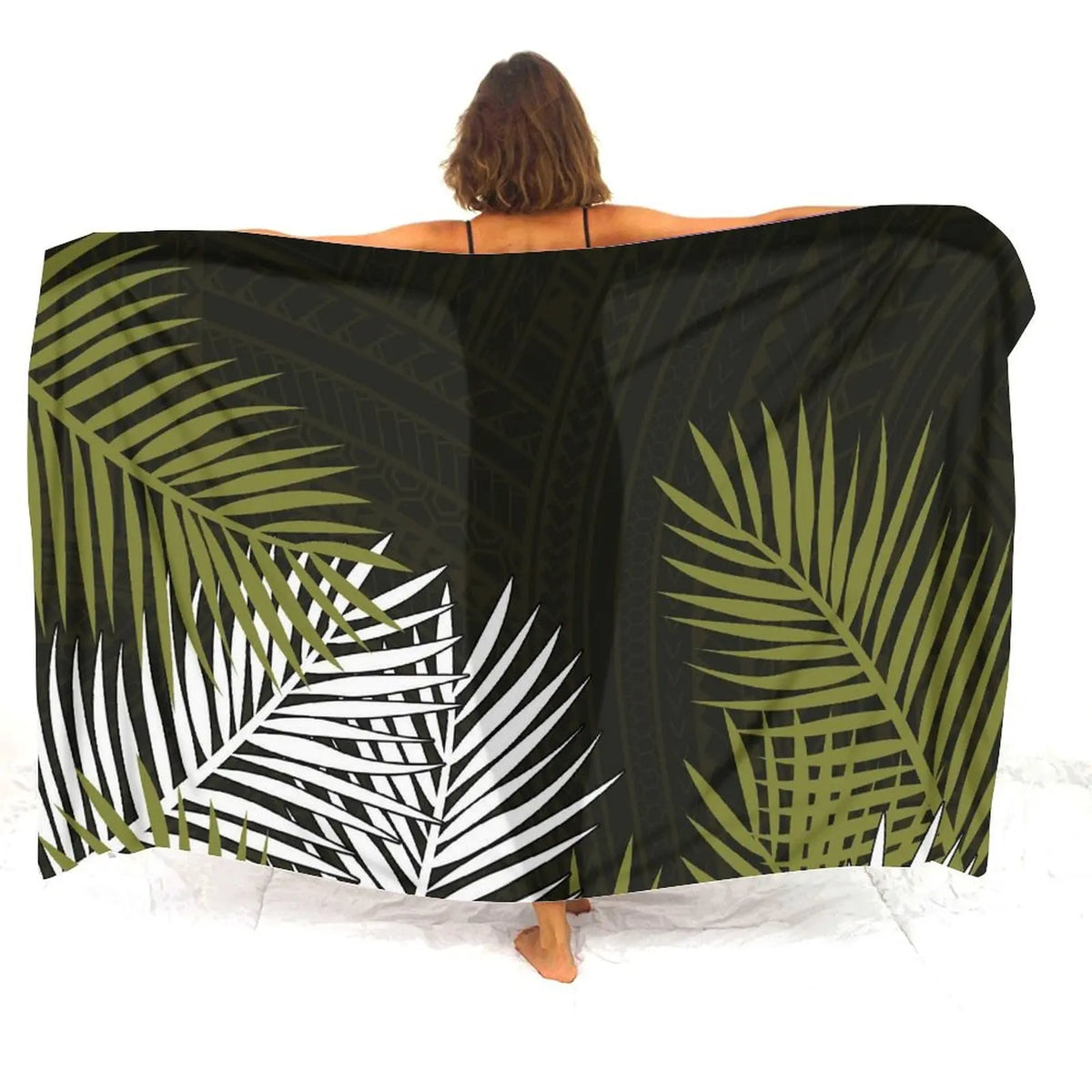 Tax Free Retro Tribal Ethnic Polynesian Women Seaside Sexy Style Sarong Soft And Comfortable Fabric Samoan Pattern Print Design - Matrix Studios