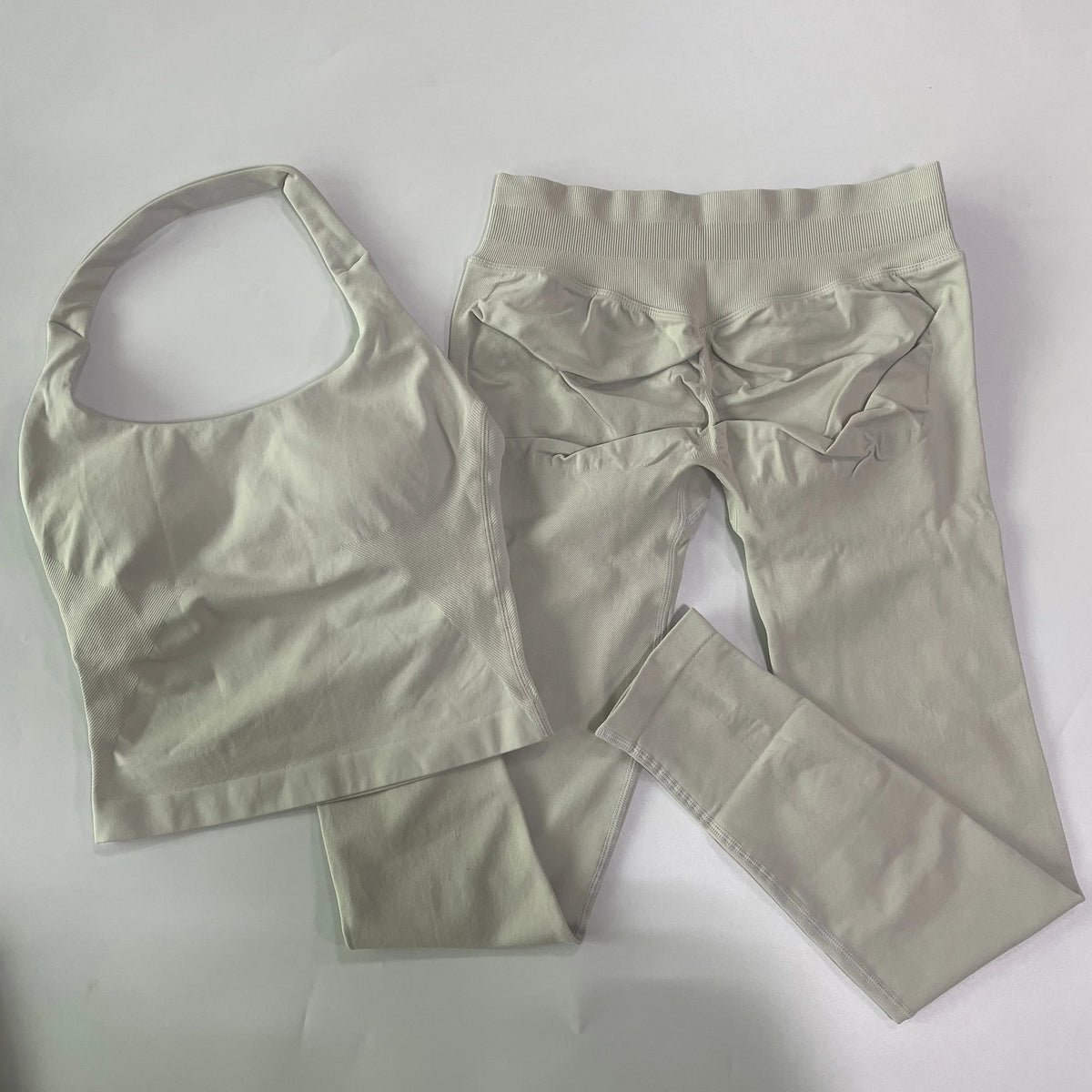 1-2pcs Gym Set Women Backless Tank Tops High Waist Scrunch Seamless Shorts High Waist Yoga Leggings Workout Sets Gym Suit - Matrix-studios.com
