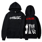 The Autumn and Winter Pullovers Long Sleeve Loose Soft Sweatshirt Streetwear Coat Gorillaz Printing Women and Men Hoode - Matrix Studios