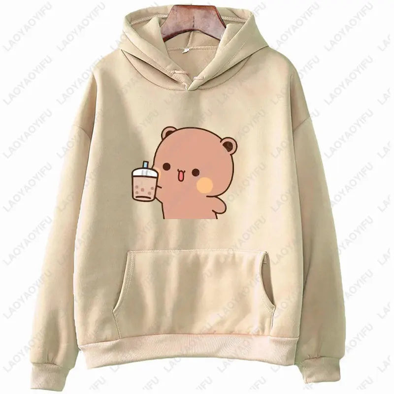 I Like BuBu/Dudu Kawaii Matching Graphic Hoodie Panda Bear Bubu and Dudu Couples Sweatshirt Unisex Cartoon Hoody Couples Gift - Matrix Studios