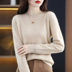 Women Sweater O-neck Autumn Winter Basic Pullover Warm Casual Pulls Jumpers Korean Long-sleeved Solid Knitwear Bottoming Shirt - Matrix-studios.com