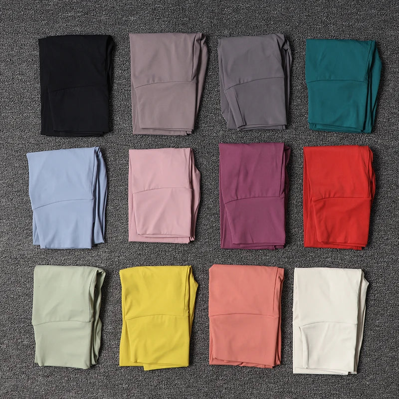 SOISOU Nylon Gym Yoga Pants Women Leggings For Fitness High Waist Long Pants Women Hip Push UP Tights Women Clothing 2 Types - Matrix-studios.com