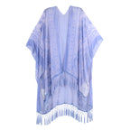 MJSERECA New Bohemian Burnt Plush Kimono for Woman Long Cardigan With tassel Beach Cover-up Casual Cardigan Shawl Chiffon Shirt - Matrix Studios