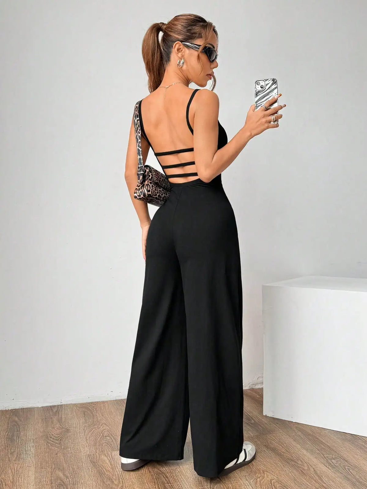 New elegant women's shoulder strap jumpsuit for spring, summer, and autumn - Matrix Studios