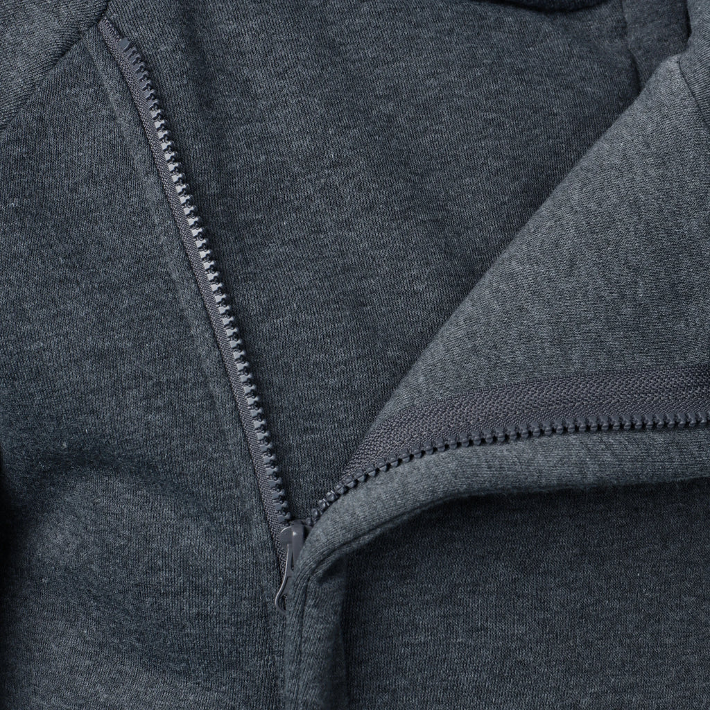 Autumn winter men's solid color hooded top Long sleeve side zipper design hoodie - Matrix Studios