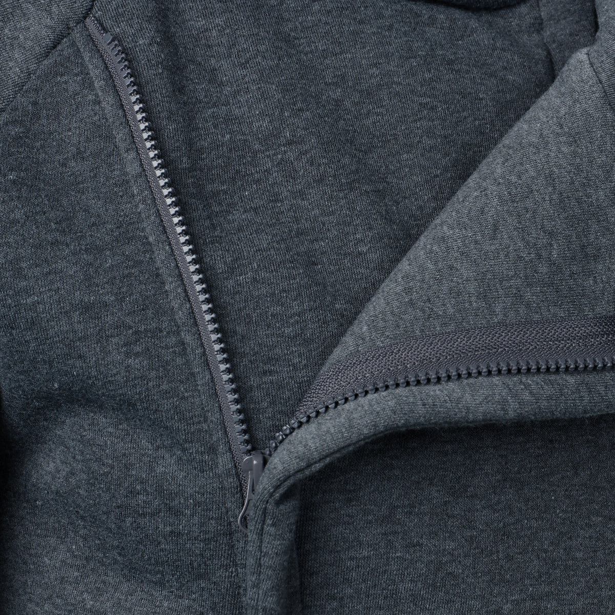 Autumn winter men's solid color hooded top Long sleeve side zipper design hoodie - Matrix Studios