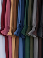 Eid Jersey Solid Modest Under Abaya Dubai 2024 Palestine Women Islamic Clothing Muslim Kaftan Inner Dresses Robe Femme Musulmane - Matrix-studios.com